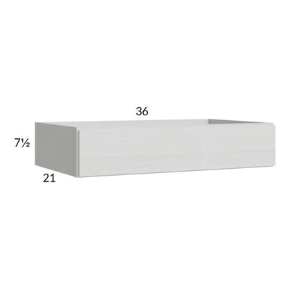 RTA Euro White Grain 36" Knee Drawer