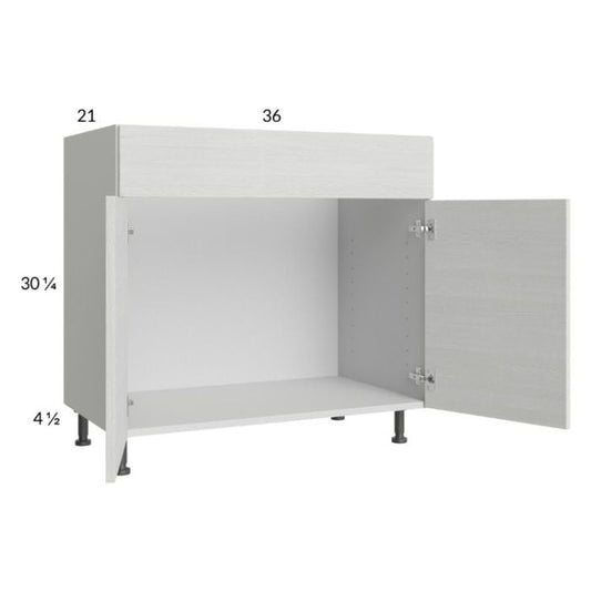 RTA Euro White Grain 36" Vanity Sink Base Cabinet