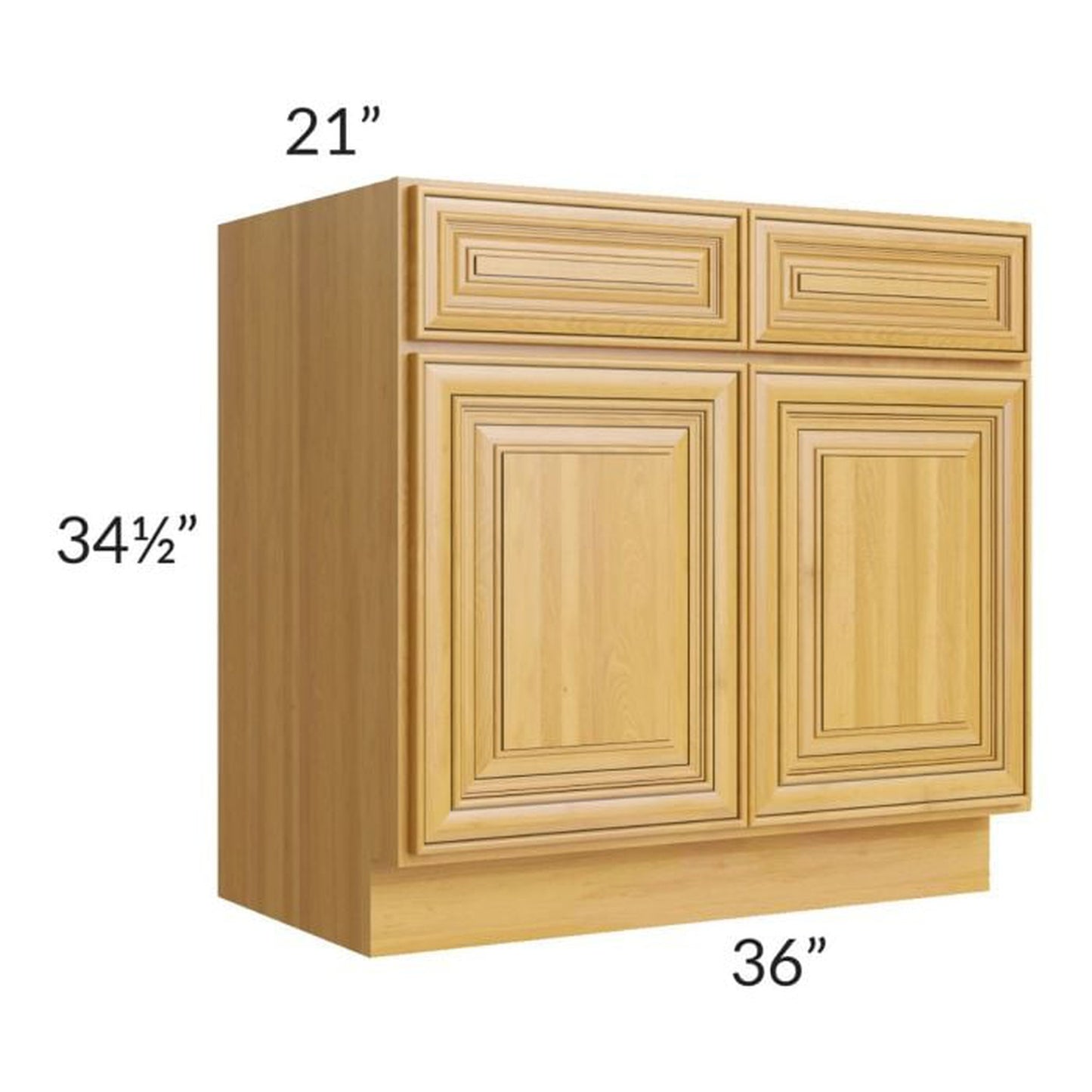 RTA Glazed Praline 36" Vanity Sink Base Cabinet