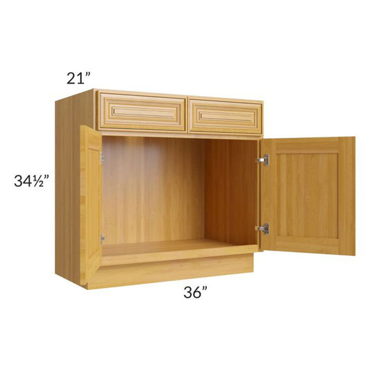 RTA Glazed Praline 36" Vanity Sink Base Cabinet