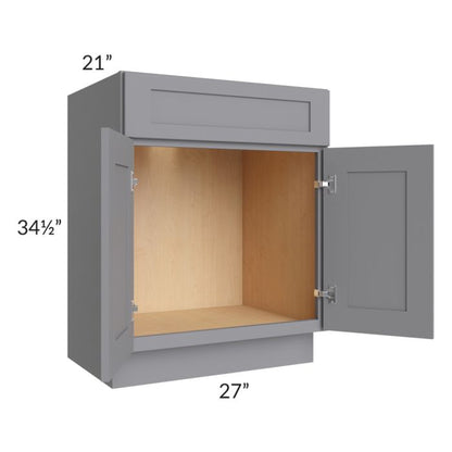 RTA Graphite Grey Shaker 27" Vanity Base Cabinet