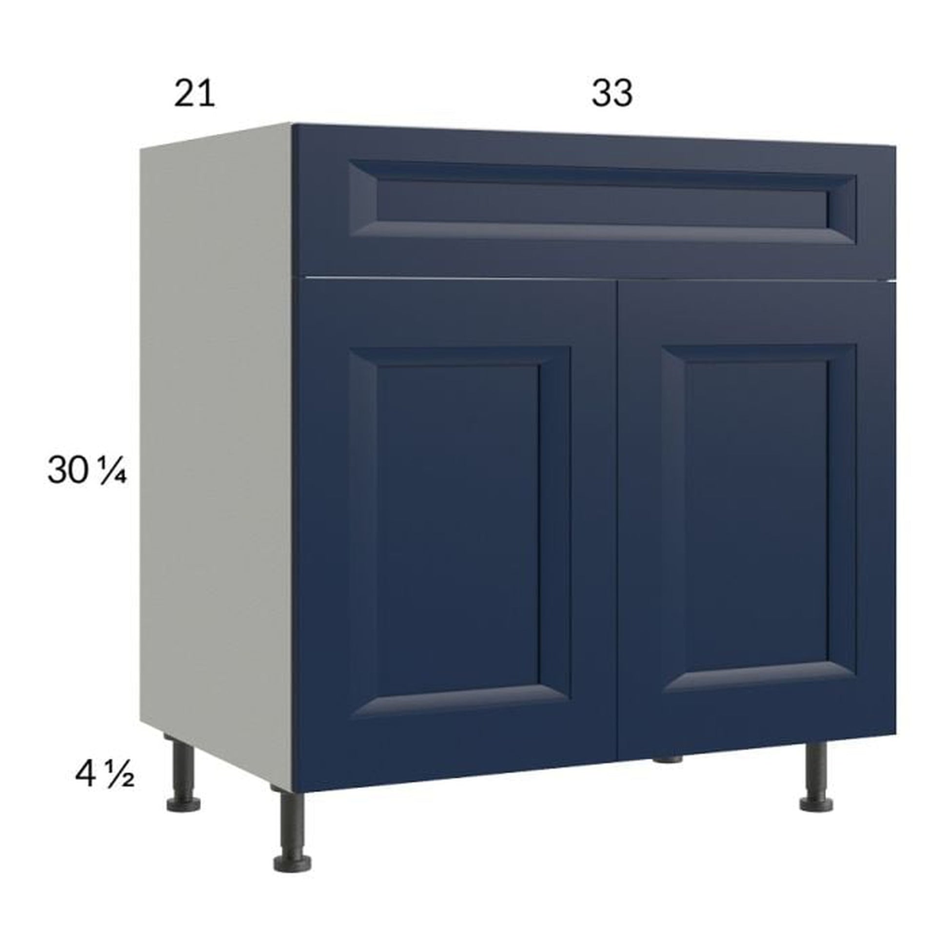 RTA Harbor Navy 33" Vanity Sink Base Cabinet