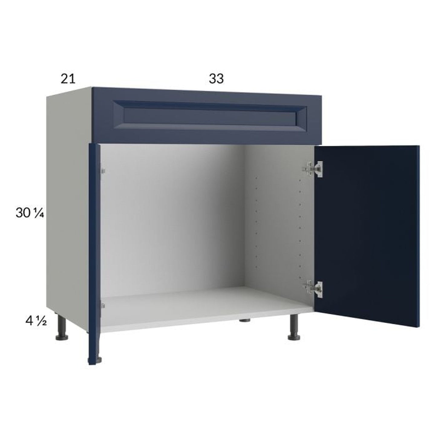 RTA Harbor Navy 33" Vanity Sink Base Cabinet