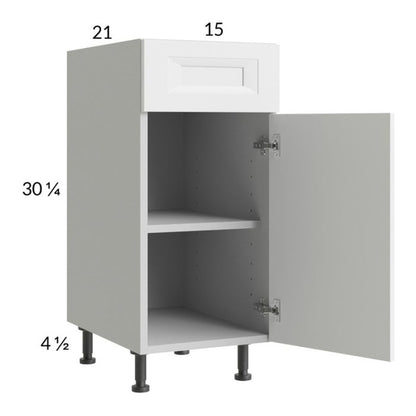 RTA Harbor White 15" Vanity Base Cabinet