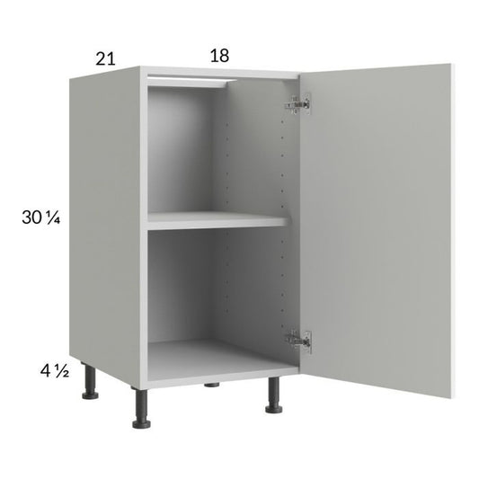 RTA Harbor White 18" Full Height Door Vanity Base Cabinet