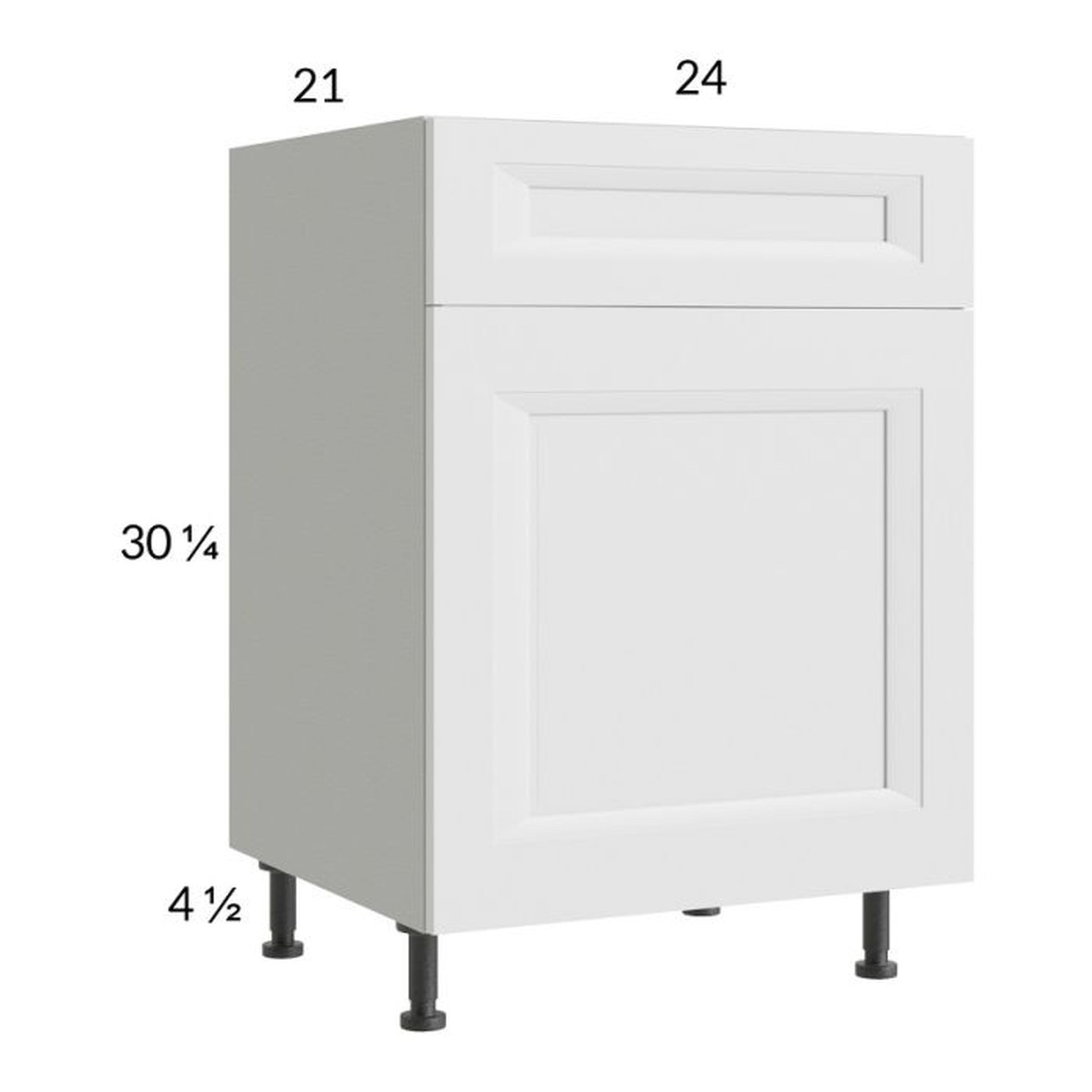RTA Harbor White 24" Vanity Sink Base Cabinet with 1 Door