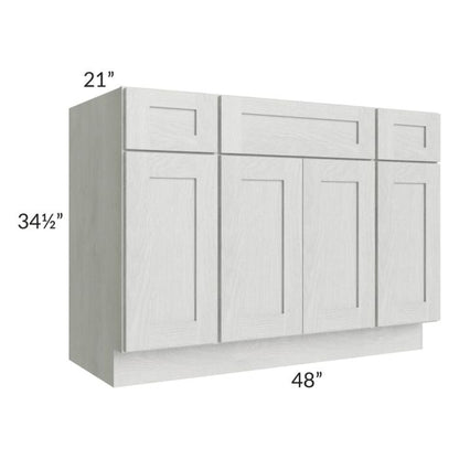 RTA Heather Grey Shaker 48" Bathroom Vanity