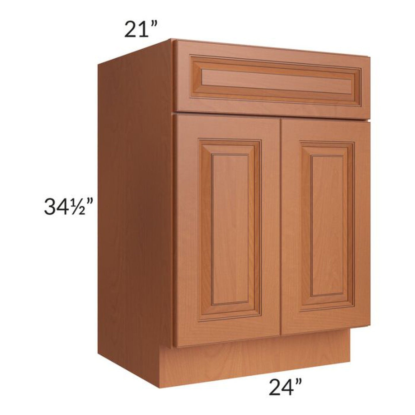 RTA Lexington Cinnamon Glaze 24" Vanity Sink Base Cabinet