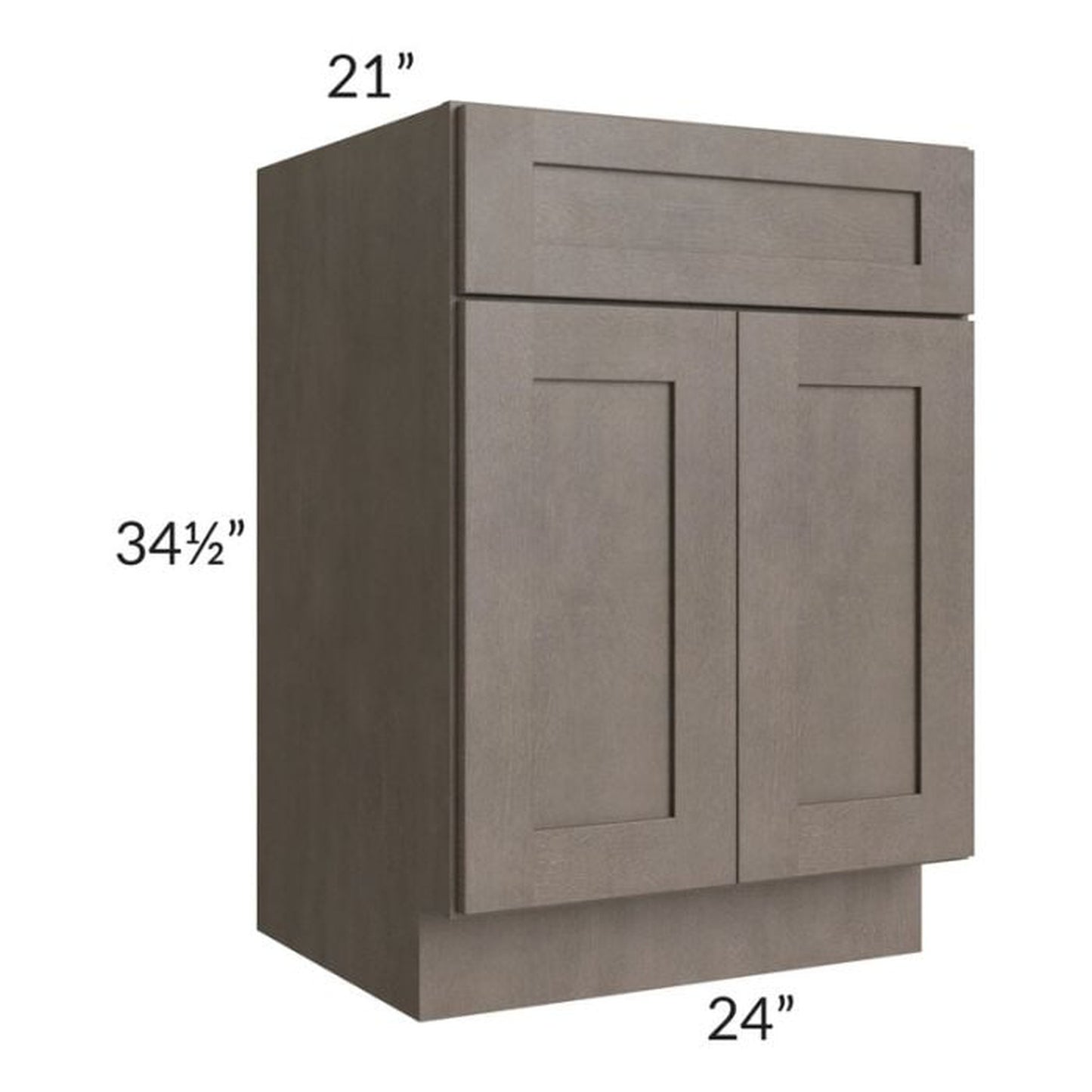 RTA Natural Grey Shaker 24" Bathroom Vanity
