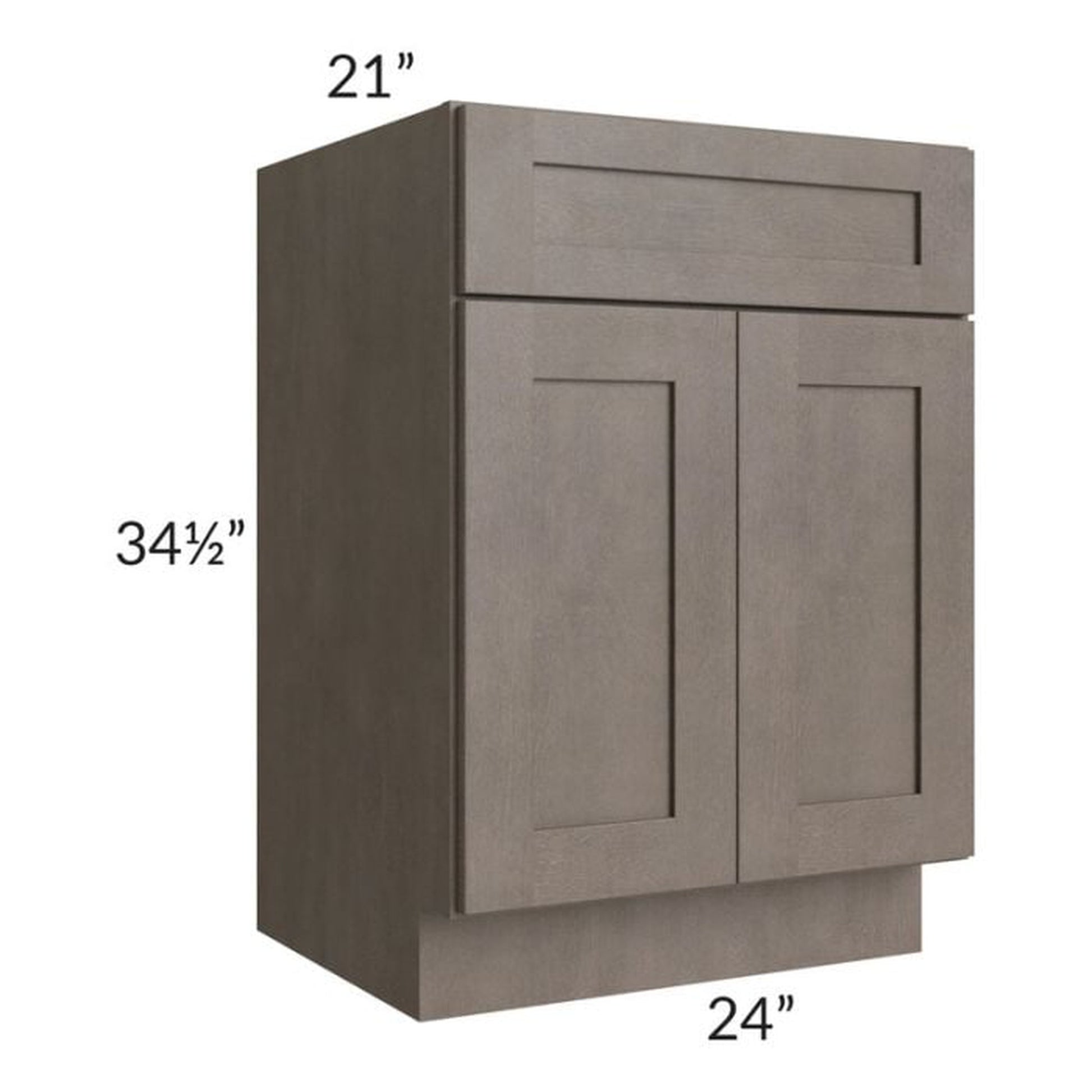 RTA Natural Grey Shaker 24" Bathroom Vanity