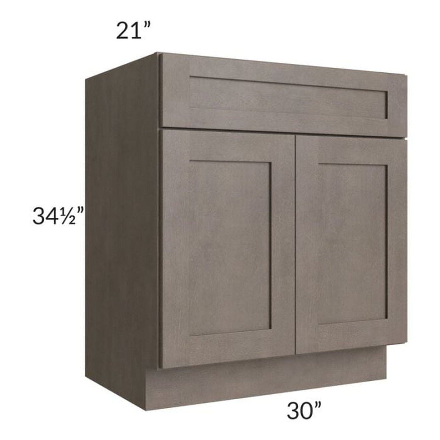 RTA Natural Grey Shaker 30" Bathroom Vanity