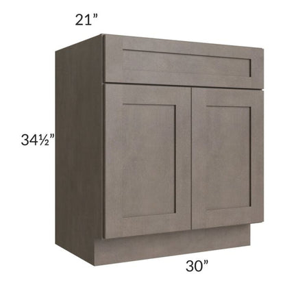 RTA Natural Grey Shaker 30" Bathroom Vanity