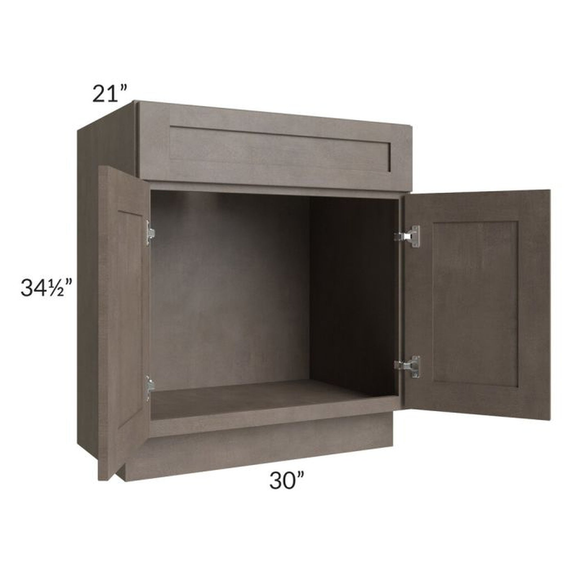 RTA Natural Grey Shaker 30" Bathroom Vanity