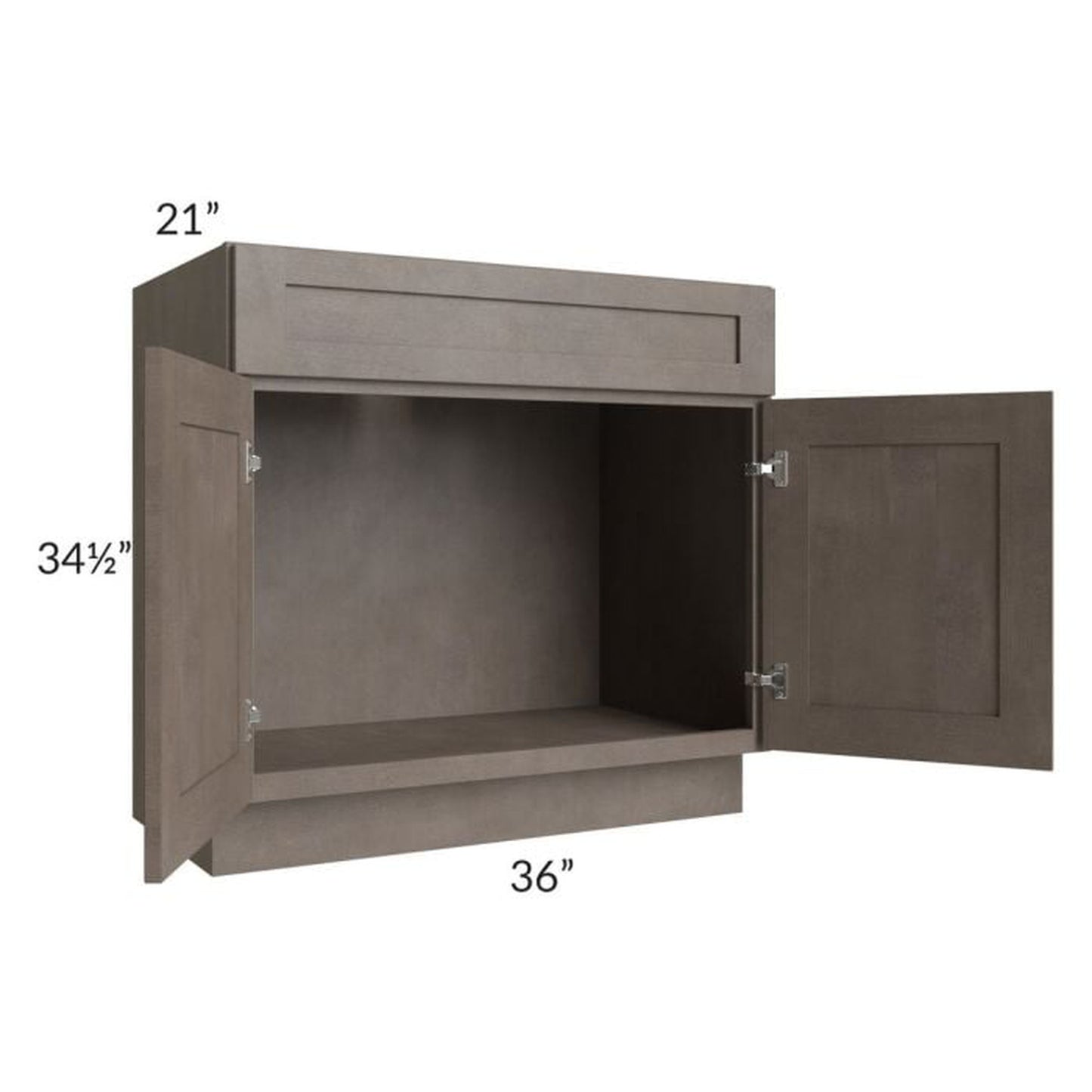 RTA Natural Grey Shaker 36" Bathroom Vanity