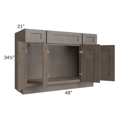 RTA Natural Grey Shaker 48" Bathroom Vanity