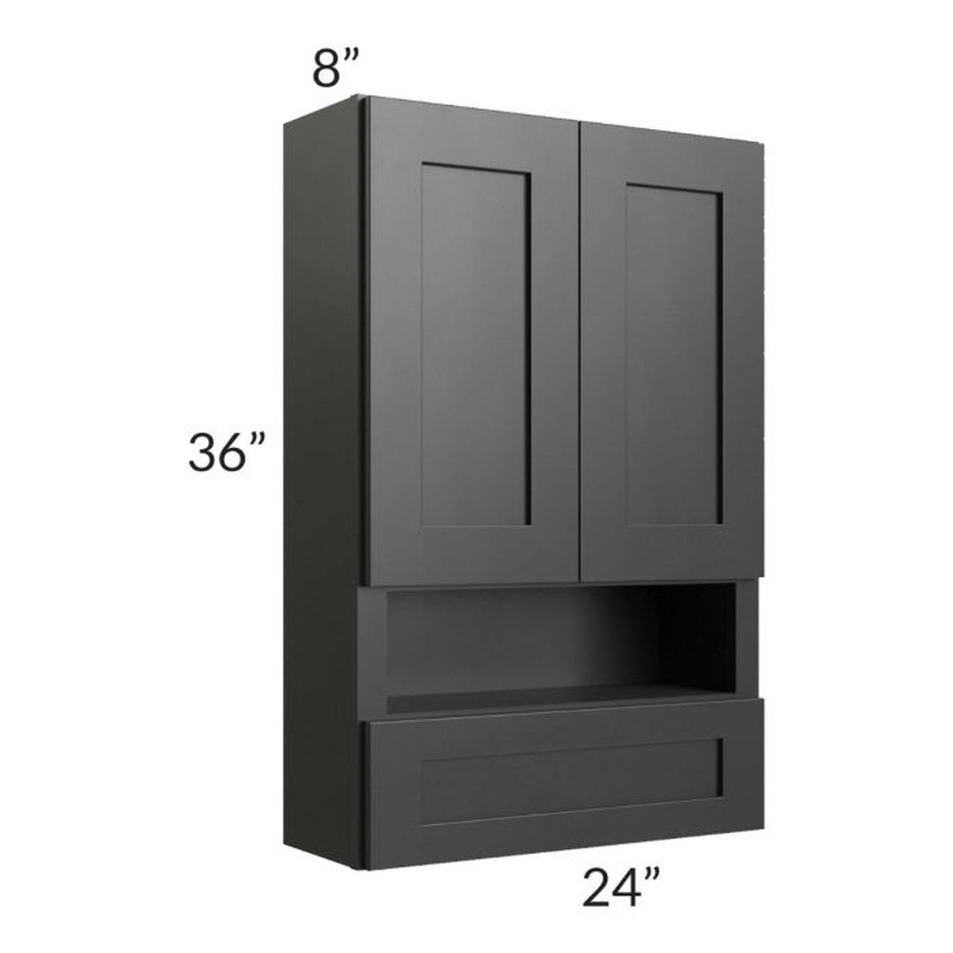 RTA Onyx Black Shaker 24" x 36" Toilet Topper