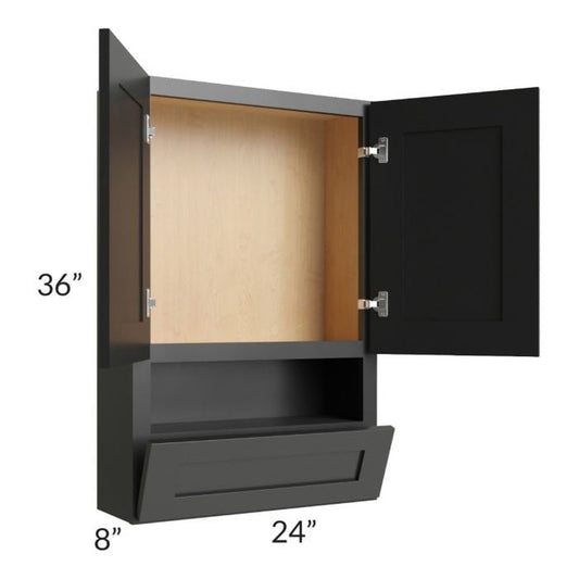 RTA Onyx Black Shaker 24" x 36" Toilet Topper