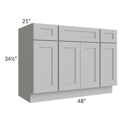 RTA Pewter Grey Shaker 48" Bathroom Vanity