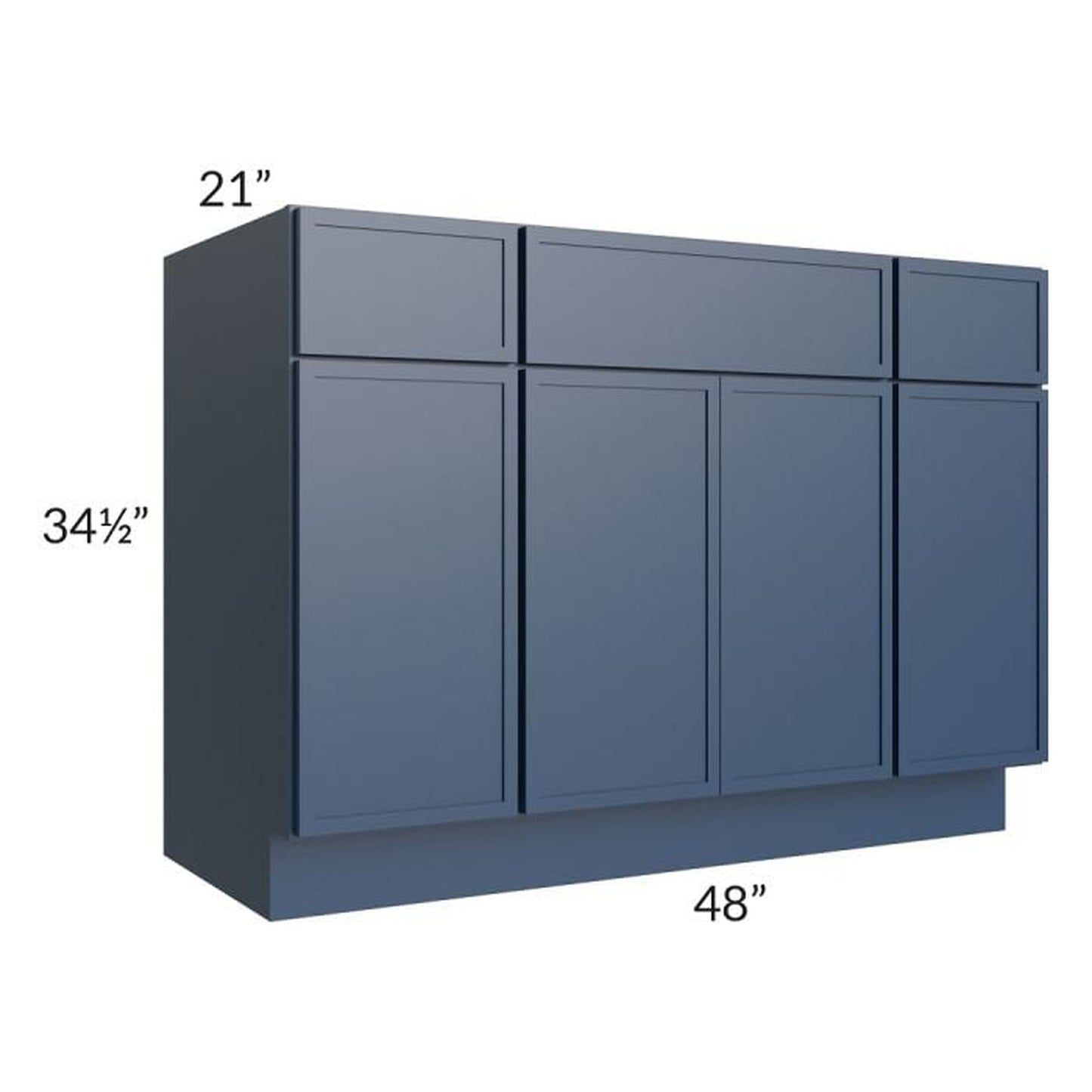 RTA Portland Navy Blue 48" Bathroom Vanity