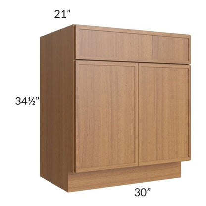 RTA Portland Walnut 30" Bathroom Vanity With 2 Doors