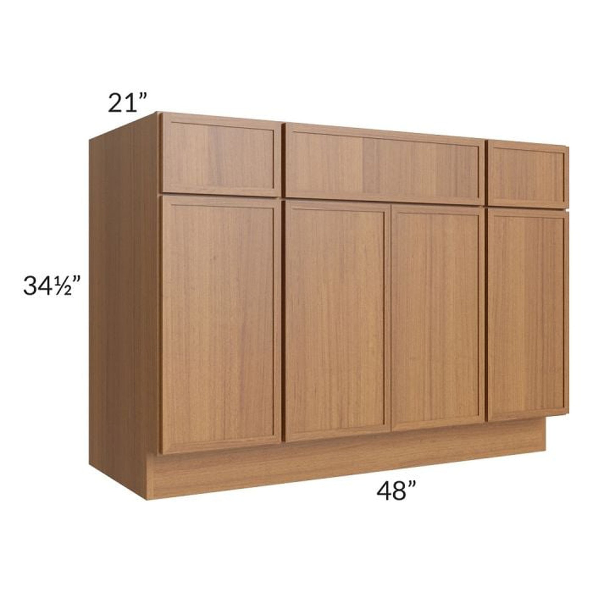 RTA Portland Walnut 48" Bathroom Vanity