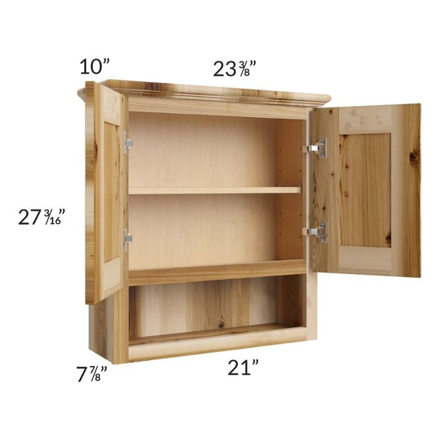 RTA Prairie Shaker 21" x 26" Bathroom Wall Cabinet