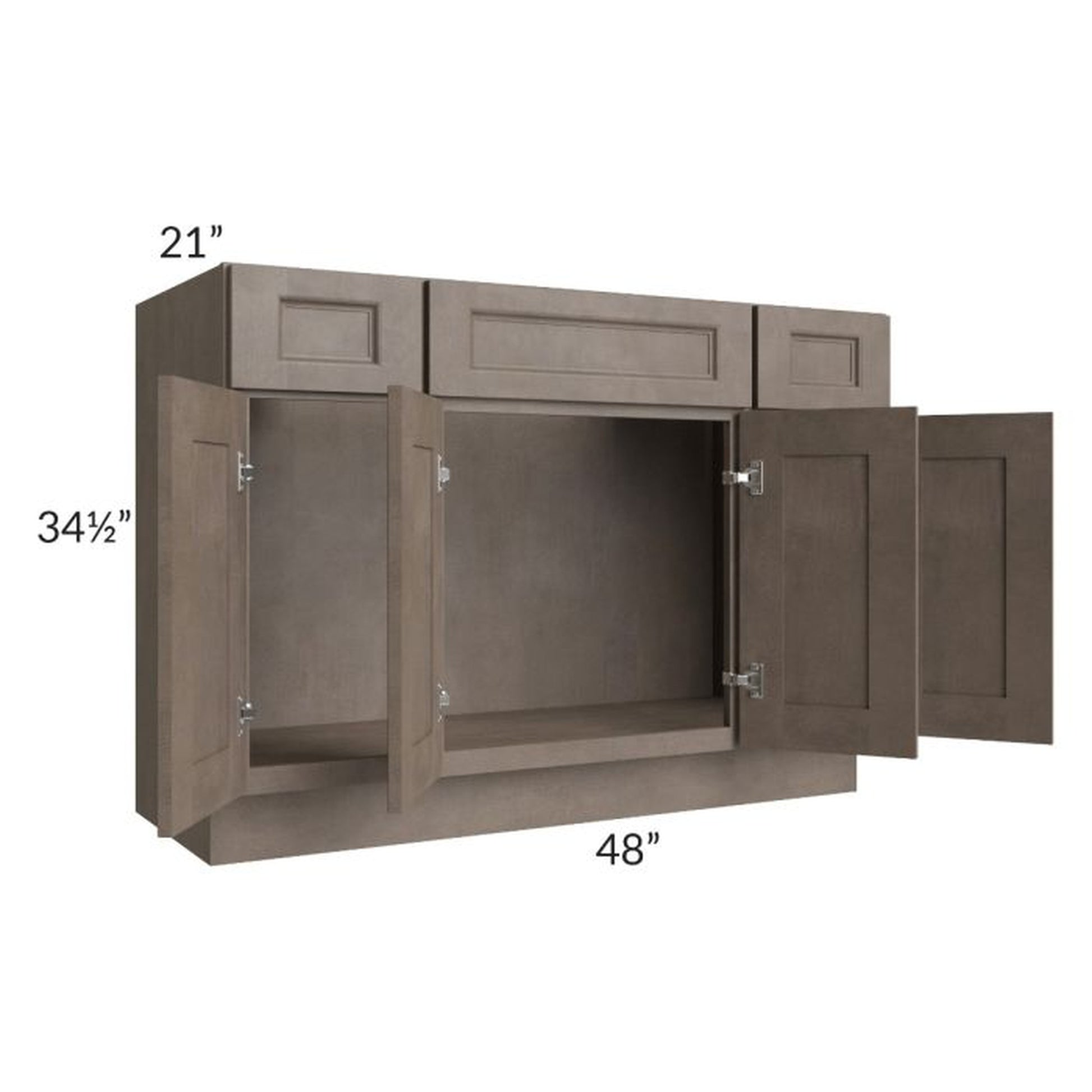 RTA Providence Natural Grey 48" Bathroom Vanity