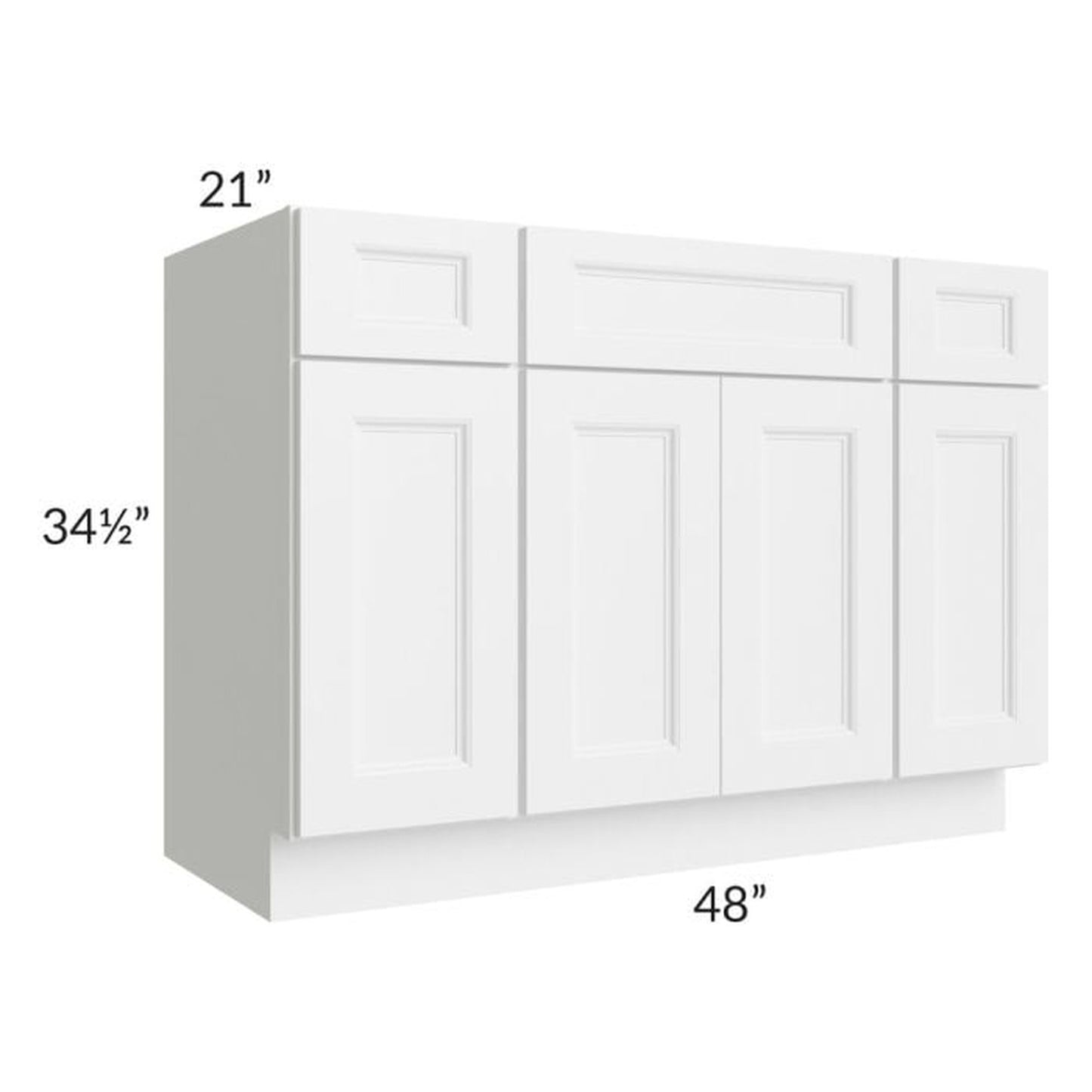 RTA Providence White 48" Bathroom Vanity