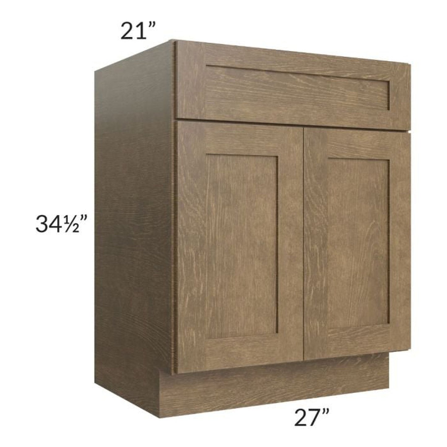 RTA Royal Bronze Shaker 27" Vanity Sink Base Cabinet with 2 Finished Sides
