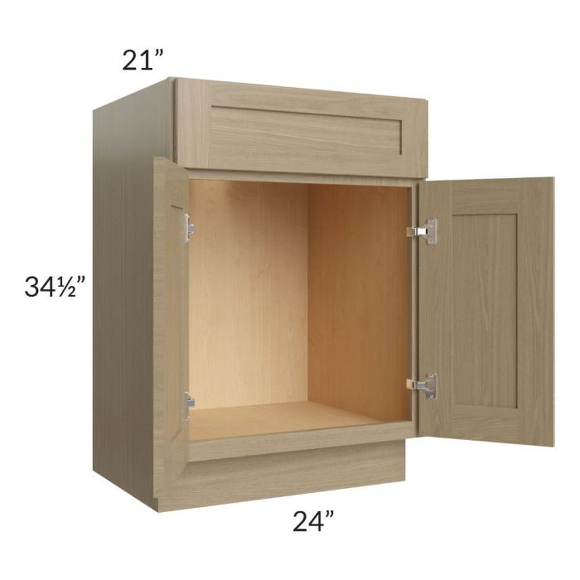 RTA Royal Natural Shaker 24" Vanity Sink Base Cabinet