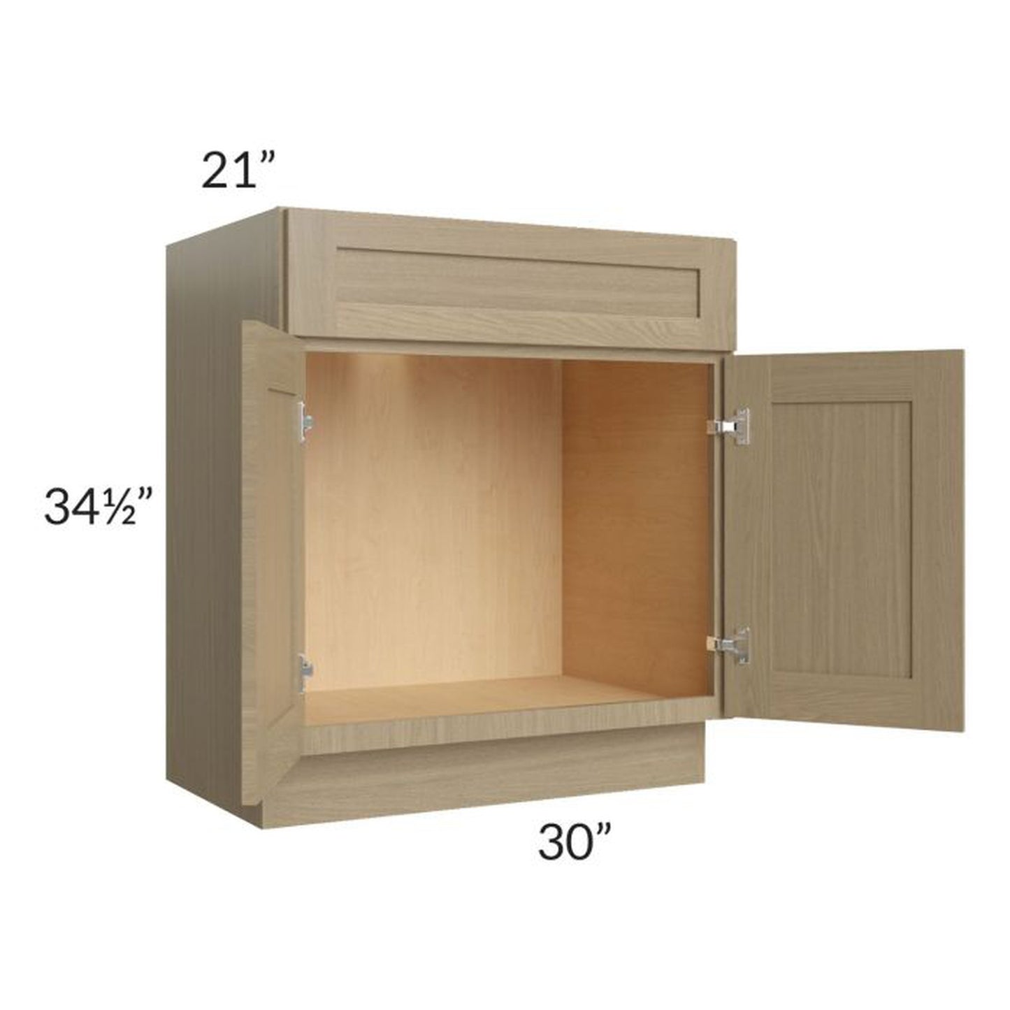 RTA Royal Natural Shaker 30" Vanity Sink Base Cabinet