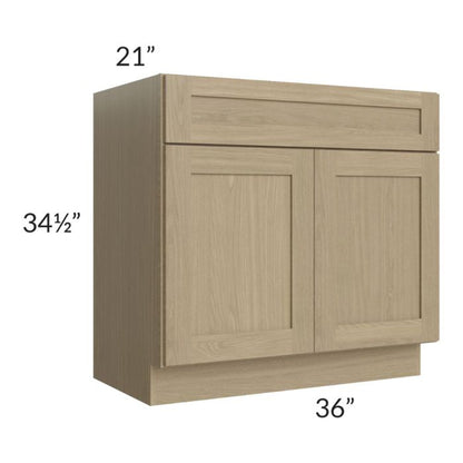 RTA Royal Natural Shaker 36" Vanity Sink Base Cabinet