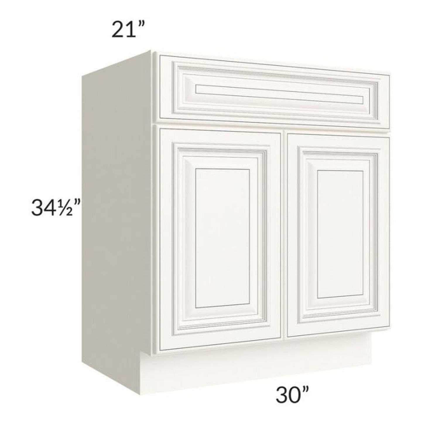 RTA Signature Vanilla Glaze 30" Bathroom Vanity