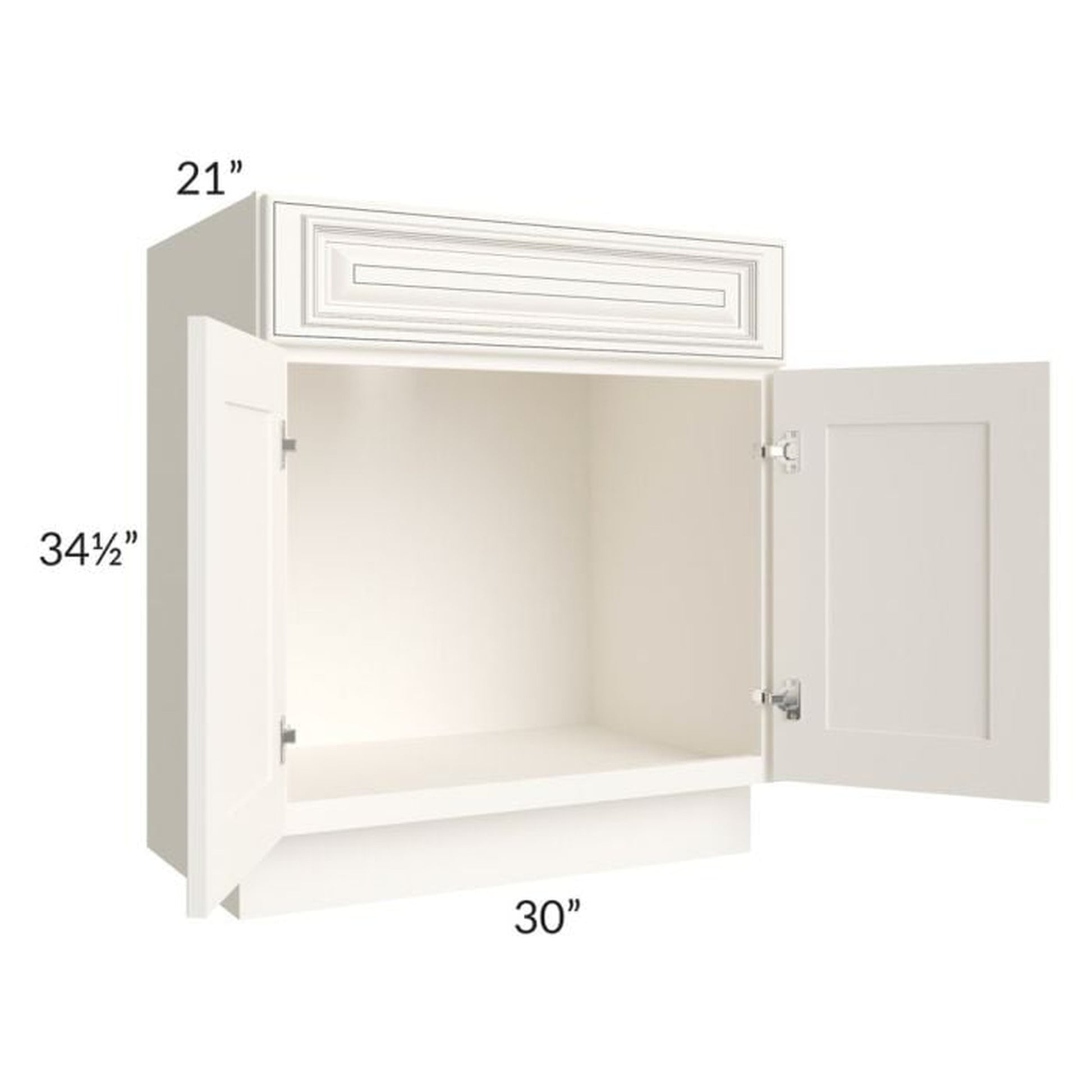 RTA Signature Vanilla Glaze 30" Bathroom Vanity