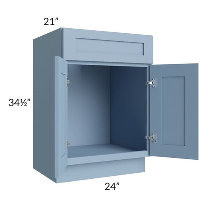 RTA Sky Blue Shaker 24" Bathroom Vanity