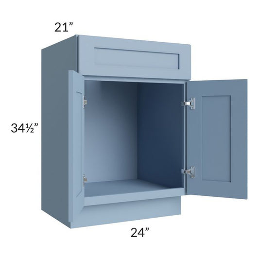 RTA Sky Blue Shaker 24" Bathroom Vanity