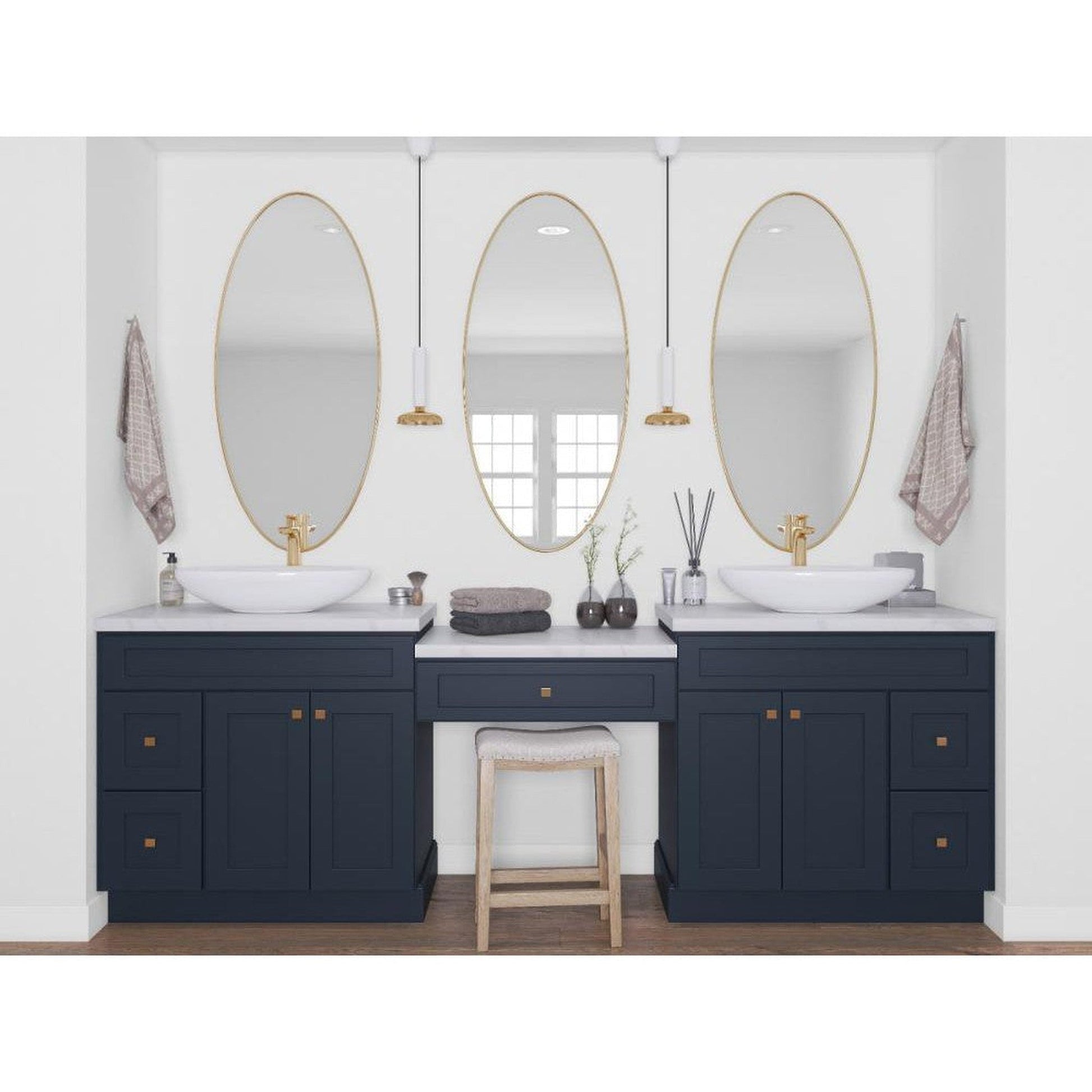 RTA Southport Blue Shaker 24" Vanity Sink Base Cabinet