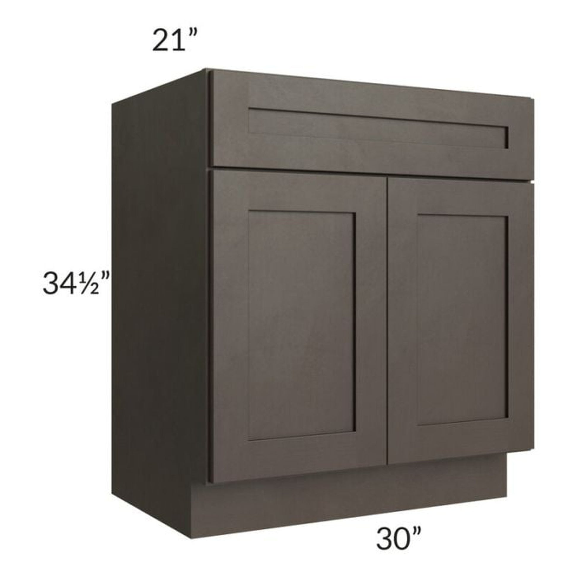 RTA Southport Espresso Shaker 30" Vanity Sink Base Cabinet