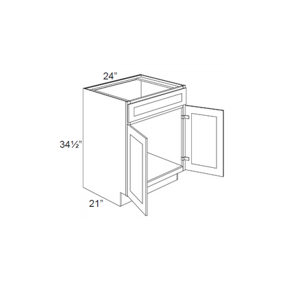 RTA Southport White Shaker 24" Vanity Sink Base Cabinet