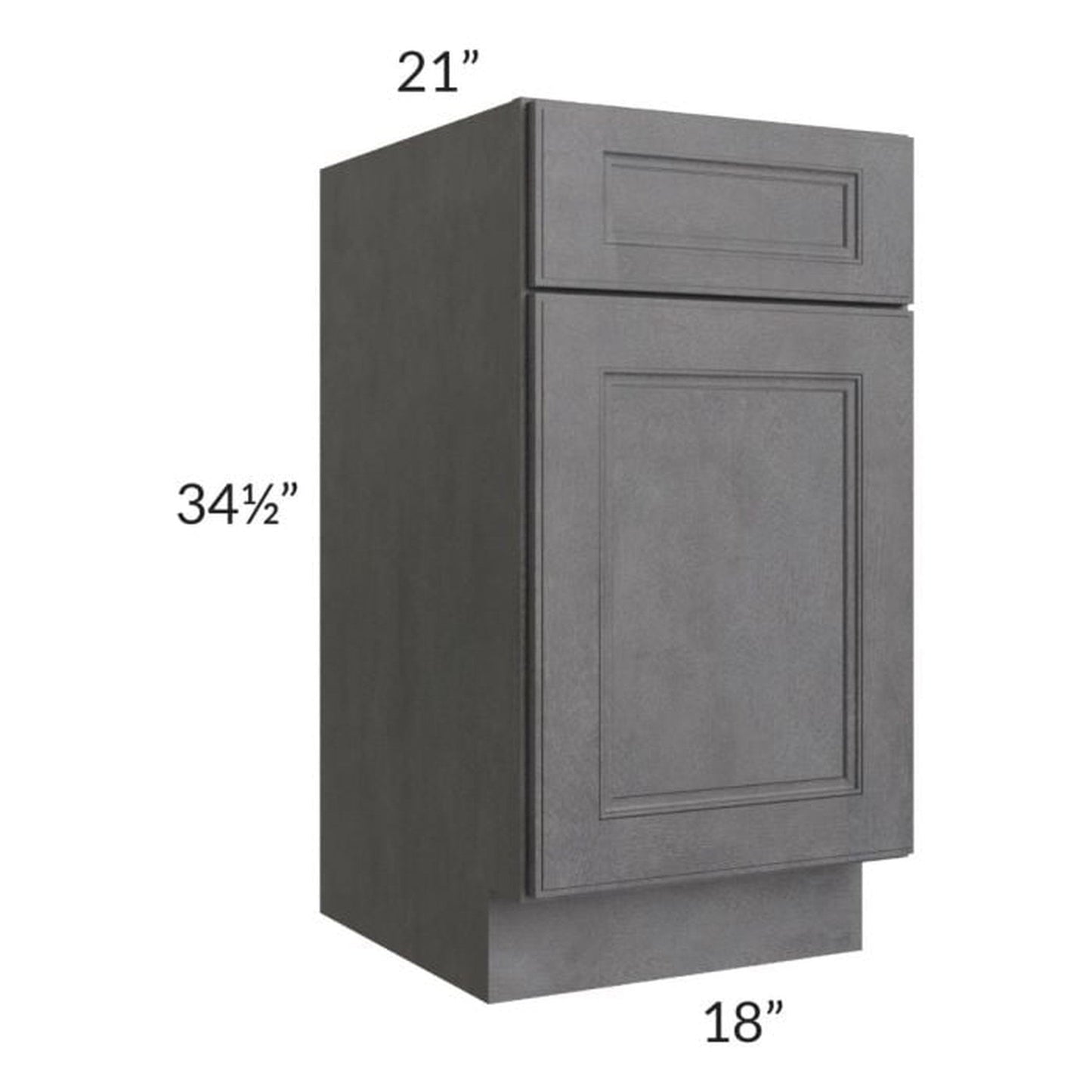 RTA Stone Grey 18" Vanity Base Cabinet