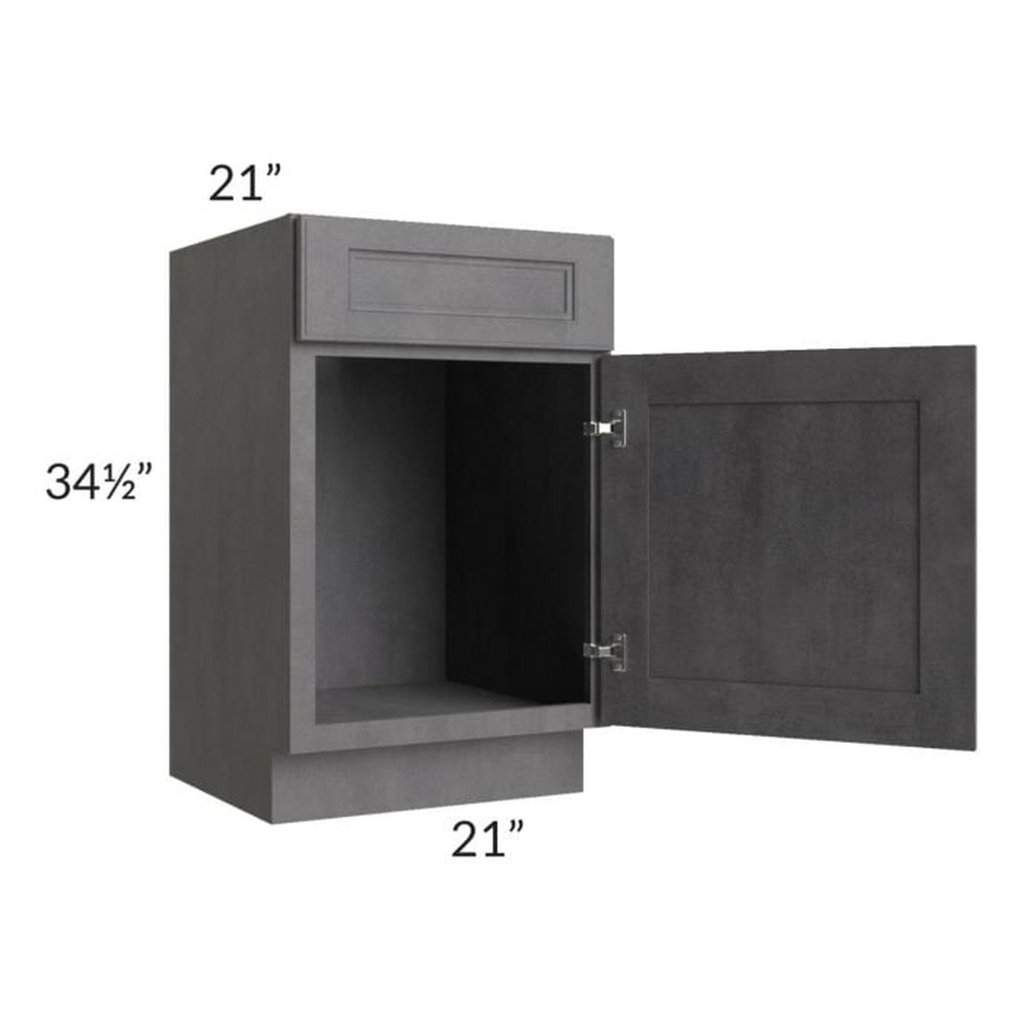 RTA Stone Grey 21" Vanity Sink Base Cabinet