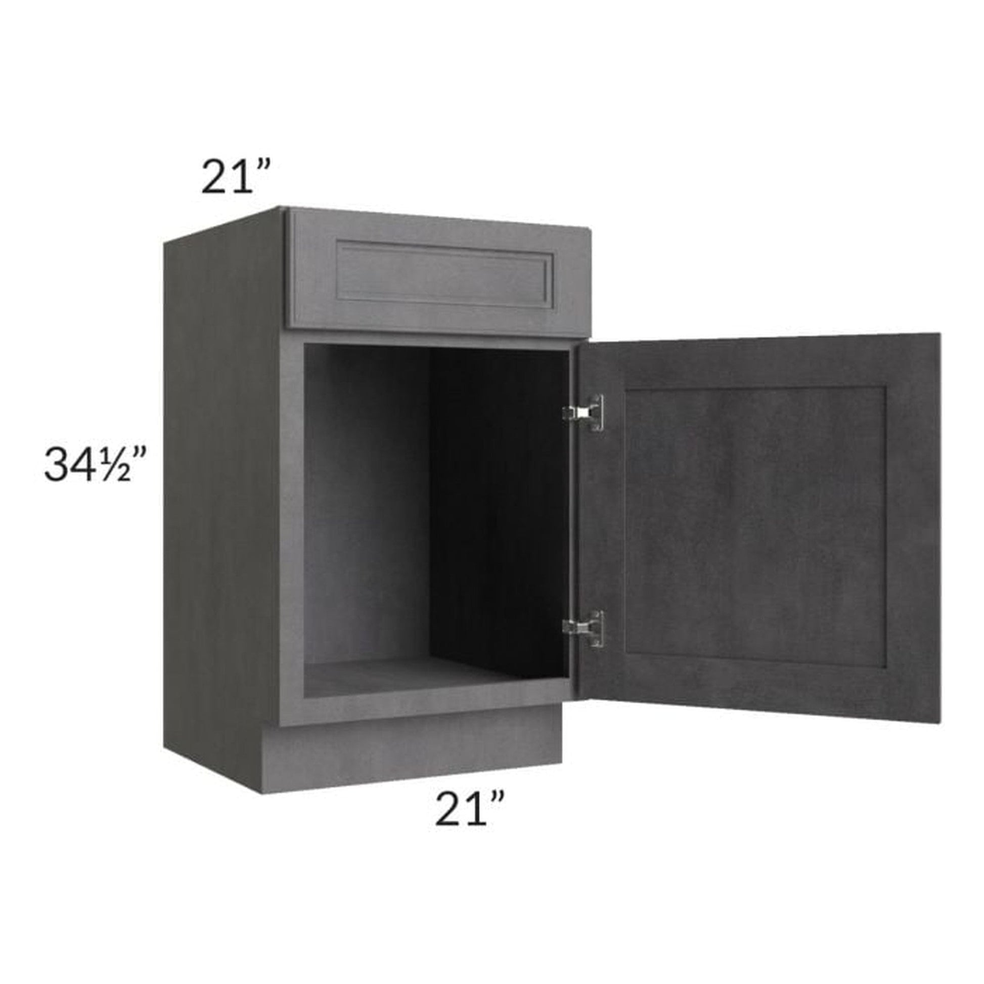 RTA Stone Grey 21" Vanity Sink Base Cabinet