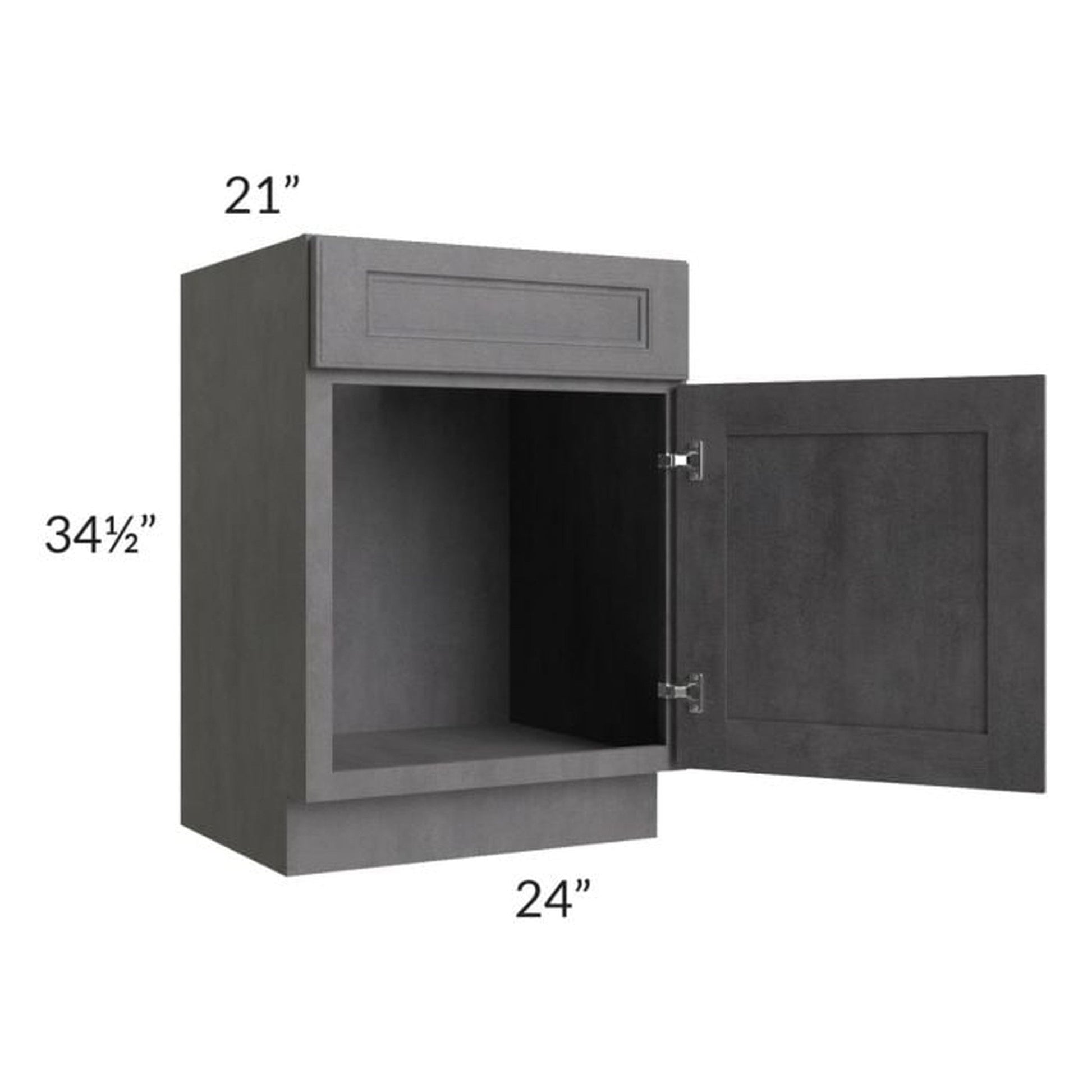 RTA Stone Grey 24" Vanity Sink Base Cabinet