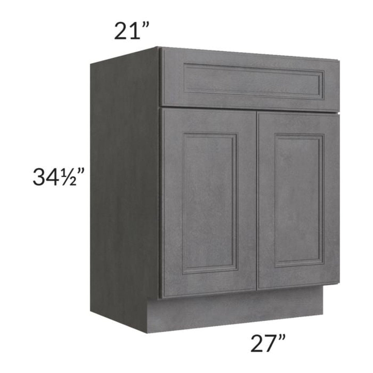 RTA Stone Grey 27" Vanity Sink Base Cabinet