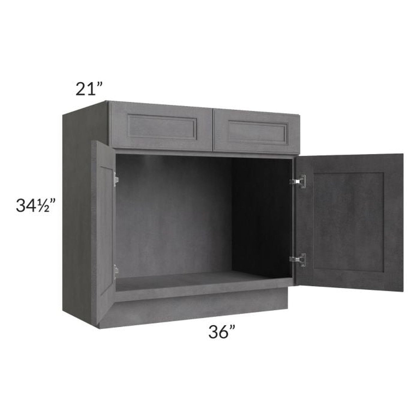 RTA Stone Grey 36" Vanity Sink Base Cabinet