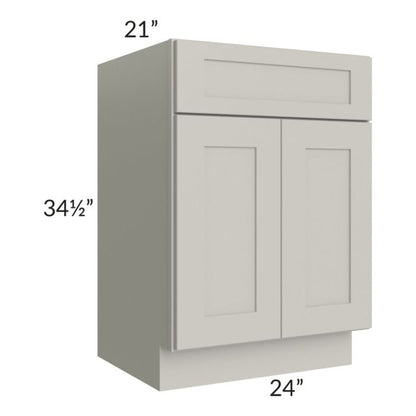 RTA Stone Shaker 24" Vanity Base Cabinet with 1 Decorative End Panel