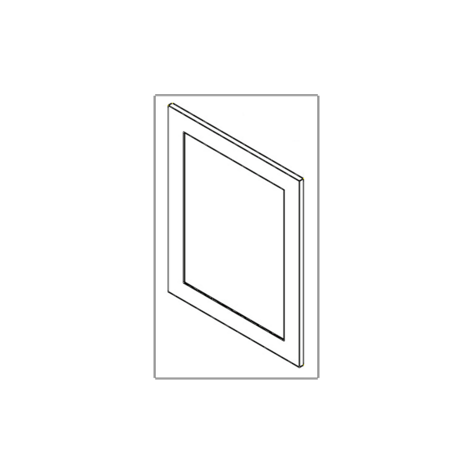 RTA Stone Shaker Vanity Decorative End Panel