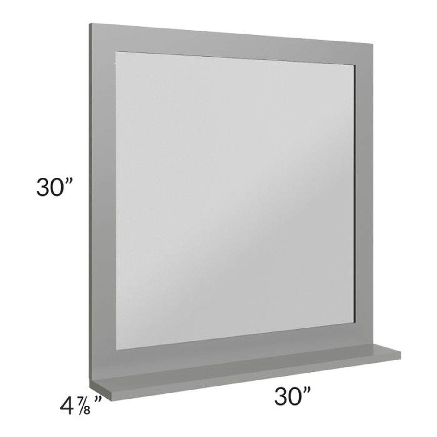 RTA Stratton Light Grey Shaker 30" x 30" Mirror