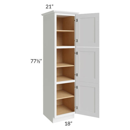 RTA Stratton White Shaker 18" x 78" Linen Cabinet