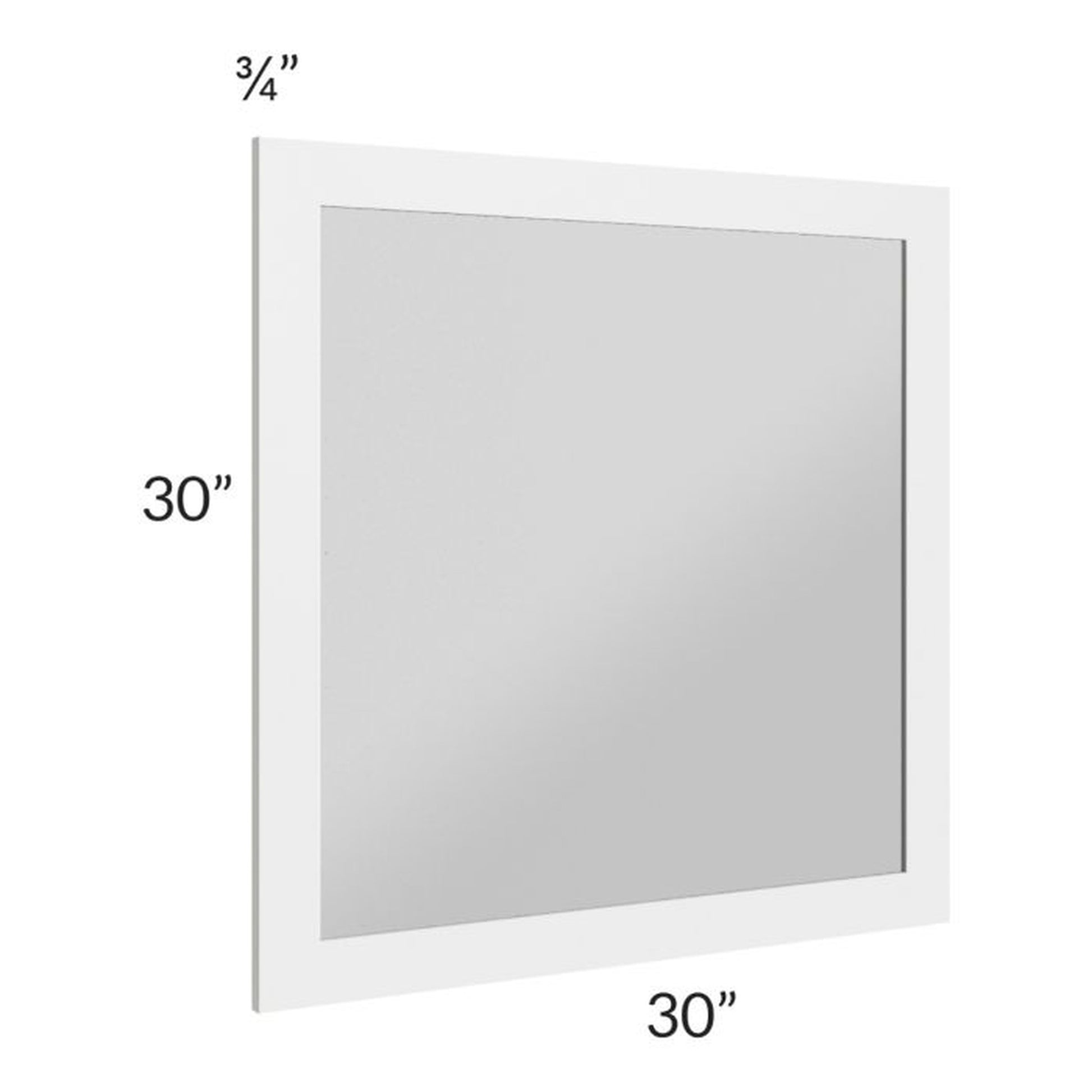 RTA Stratton White Shaker 30" x 30" Vanity Mirror
